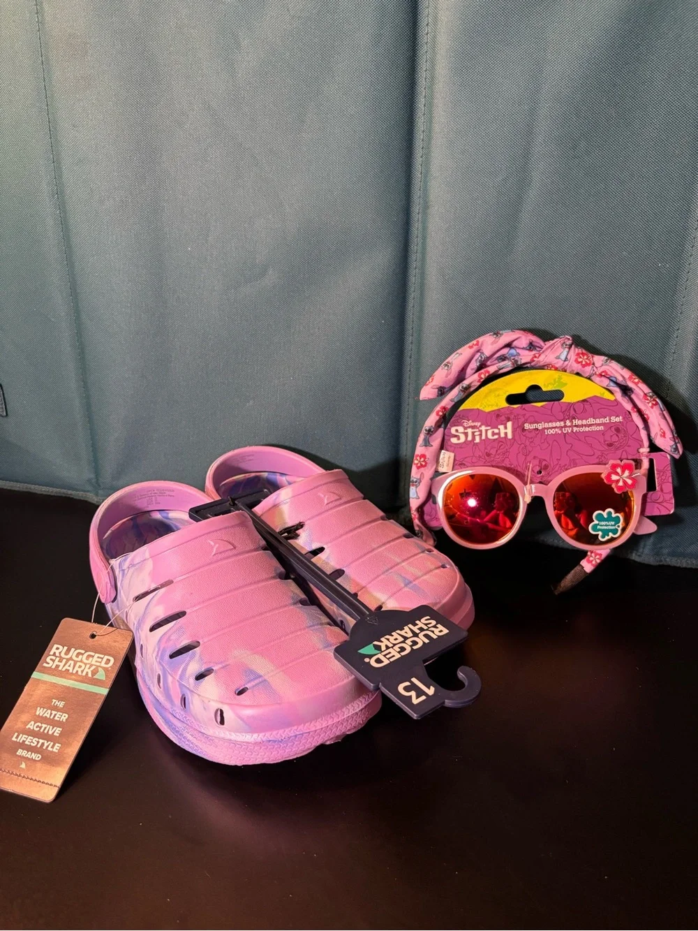 Rugged Shark Kids Pink Water Shoes - Slip-On Clog